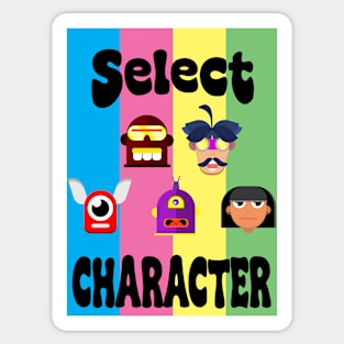 Select your Character Sticker